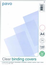 Εξώφυλλο Βιβλιοδεσίας Πλαστικό pvc 150 micron pavo 100τεμ 8008568