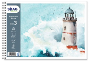 Μπλοκ Ακουαρέλλας Skag Εποχές 15 Φύλλα 220gr No3 2x34cm (Διάφορα Σχέδια)