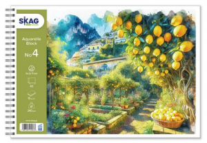 Μπλοκ Ακουαρέλλας Εποχές Skag 15 Φύλλα No4 30x40cm 250g(Διάφορα Σχέδια)