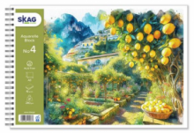 Μπλοκ Ακουαρέλλας Εποχές Skag 15 Φύλλα No4 30x40cm 250g(Διάφορα Σχέδια)