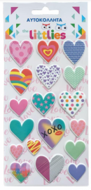 ΑΥΤΟΚΟΛΛΗΤΑ 10X22EK ΚΑΡΔΙΕΣ THE LITTLIES 000646997