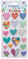ΑΥΤΟΚΟΛΛΗΤΑ 10X22EK ΚΑΡΔΙΕΣ THE LITTLIES 000646997