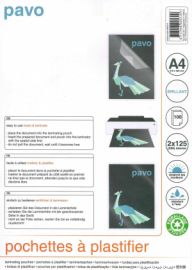 ΔΙΦΥΛΛΑ ΠΛΑΣΤΙΚΟΠΟΙΗΣΗΣ PAVO Α4 2Χ125MIC 100φ 8005710