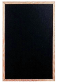 Πίνακας Κιμωλίας Describo Με Ξύλινο Πλαίσιο 60x90cm ΜΑΥΡΟΣ