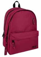  Τσάντα Πλάτης Must Team Monochrome rPET με 2 Κεντρικές Θήκες 32x19x42 Μπορντό με Μαύρο 000586404