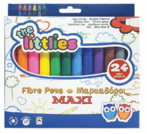 Μαρκαδόροι Ζωγραφικής Χοντροί The Littlies  24 τεμάχια 646230