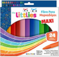 Μαρκαδόροι Ζωγραφικής Χοντροί The Littlies  24 τεμάχια 646230