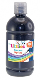 The Littlies Tempera Τέμπερα Ζωγραφικής Μαύρη σε Μπουκάλι 500ml 646130