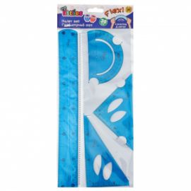 Γεωμετρικό Σετ Flexi The littlies 4Τμχ 30cm  0646131-2 Γαλάζιο
