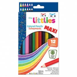 Ξυλομπογιές Χοντρές Wood Free 12Τμχ The Littlies (000646758)