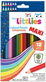 Ξυλομπογιές Χοντρές Wood Free 12Τμχ The Littlies (000646758)