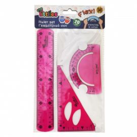 The littlies Flexi Γεωμετρικό Σετ 20cm 4 Τμχ, 2 Χρώματα (646829) Φουξια