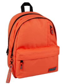  Τσάντα Πλάτης Must Team Monochrome rPET με 2 Κεντρικές Θήκες 32x19x42 εκ Πορτοκαλί με Πράσινο 58687