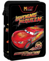 Κασετίνα Διπλή Γεμάτη Disney Cars Lightning Mcqueen Must Team 565019