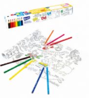 CARIOCA ΣΕΤ ΜΙΝΙ ΡΟΛΟ ΖΩΓΡΑΦΙΚΗΣ 30X198cm - ABC ΜΕ 8 ΧΡ ΞΥΛΟΜΠΟΓΙΕΣ 42979