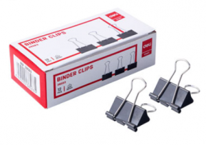 DELI CLIPS ΠΙΑΣΤΡΑ DOUBLE 32mm Νο3 E3853 ΜΑΥΡΗ 12Τ