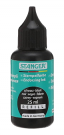 Stanger Μελάνι για Ταμπόν Μαύρο 25ml