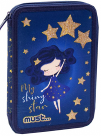 Κασετίνα διπλή γεμάτη Must My Shiny Star 15x21x5cm 584581