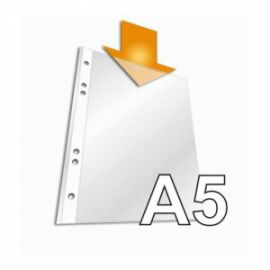 Metron Α5 Ζελατίνες  Τύπου "Π" A5 με Τρύπες και με Ενίσχυση 70mic 100τεμ 57178