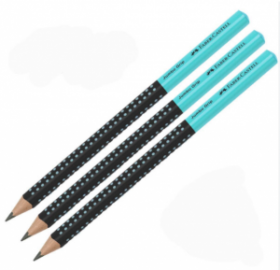 Μολύβι Grip Faber Castell 2001 Δίχρωμο Μαύρο / Τιρκουάζ 517012 